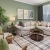 Open space living area with natural lighting